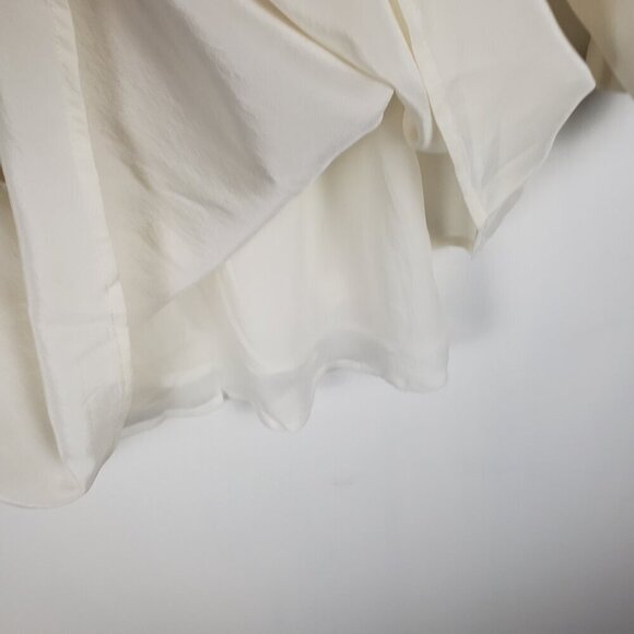 Rungolee Eyelet Lace Front Top Ivory 3/4 Sleeve Blouse Womens Size Small - Picture 10 of 16